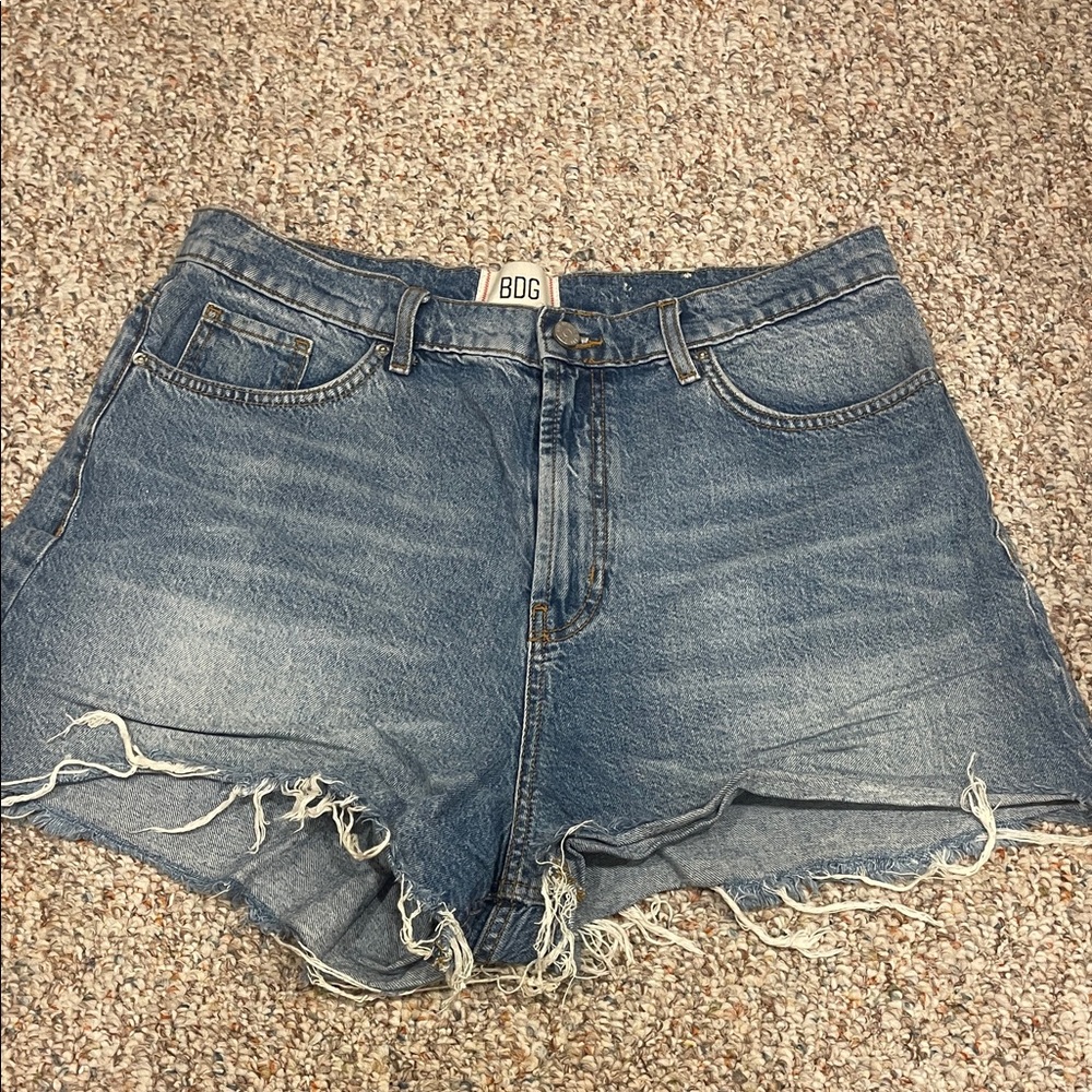 BDG Distressed Blue Jean Shorts